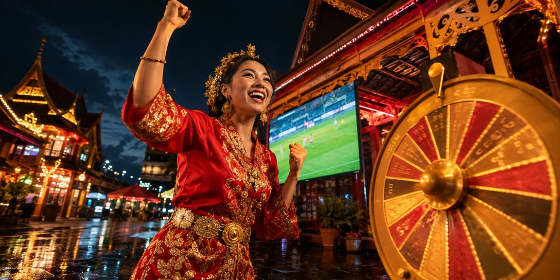 Meja roulette bergaya Malaysia di Sarawak dengan suasana hiburan tempatan